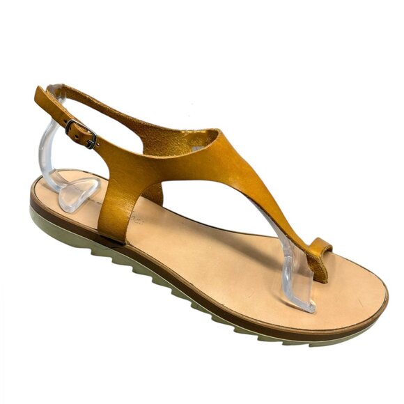 TOSCA BLU Leather Toe Ring Thong Sandals - Picture 3 of 11